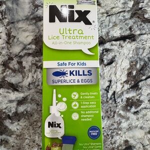Nix Ultra Lice Treatment Shampoo #1 pediatrician recommended. Kills super lice!!